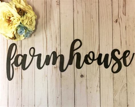 Farmhouse Sign-Word Cutout-Wood Art-Wall Decor-Home | Etsy