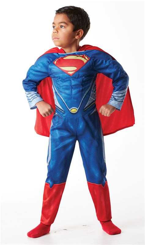 CK195 Superman Muscle Chest Superhero Hero Child Boys Book Week Costume Outfit | eBay