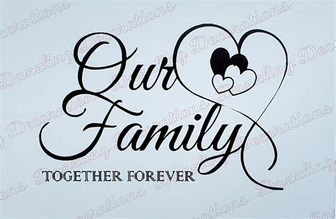 Our Family Together Forever / Heart Quotes / Special Forever / - Etsy UK