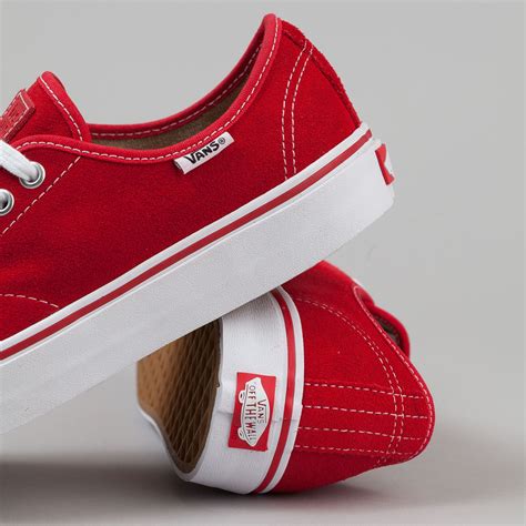 Vans AV Classic Shoes - Red | Flatspot