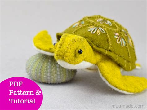 Sea Turtle Sewing Pattern Felt Animal Pattern Felt Toy - Etsy