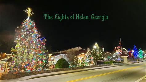 Helen, GA-Christmas Light Tour (Drive Through And Walk Through) - YouTube