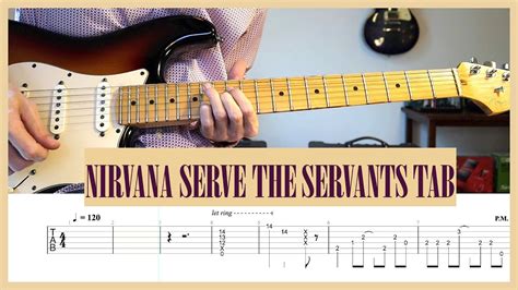 Nirvana Serve The Servants Guitar Cover with Tab - Guitar Tab ...