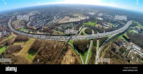 Bottrop motorway triangle of the a2 and a31 motorway hi-res stock ...