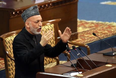 Afghan President Hamid Karzai Delivers Speech Editorial Stock Photo - Stock Image | Shutterstock