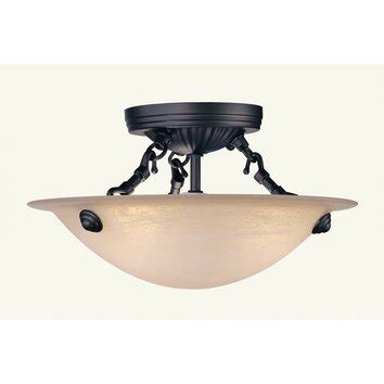 Semi Flush Mount in Bronze | Wayfair