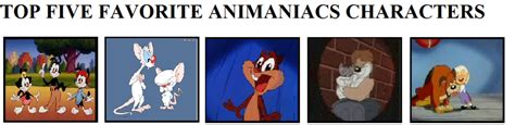 Top 5 Animaniacs Characters by KessieLou on DeviantArt