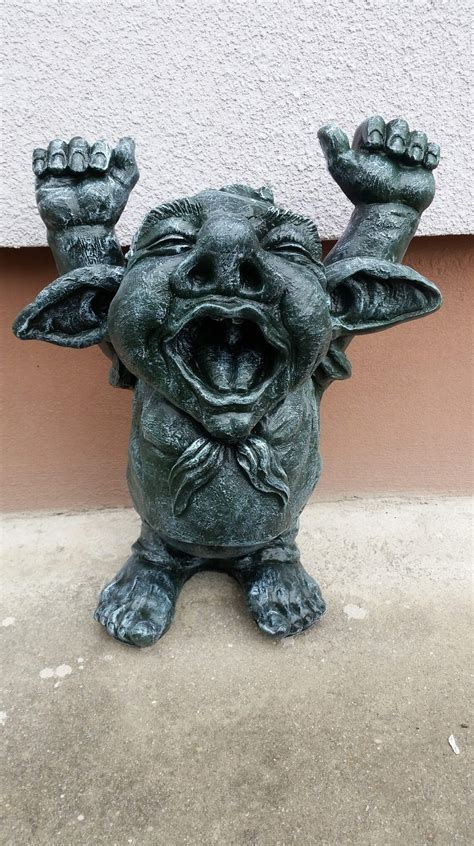 Funny Laughing Gargoyle Resin Statue Dog Gargoyle Gothic | Etsy