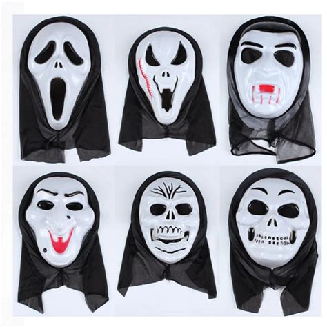 20pcs/lot Halloween single scream mask large single mask decoration devil single mask Horror ...