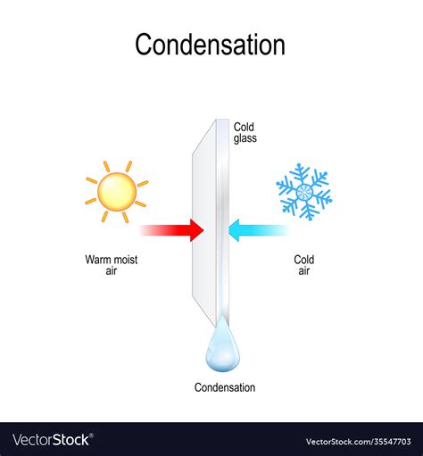 Condensation on a window Royalty Free Vector Image