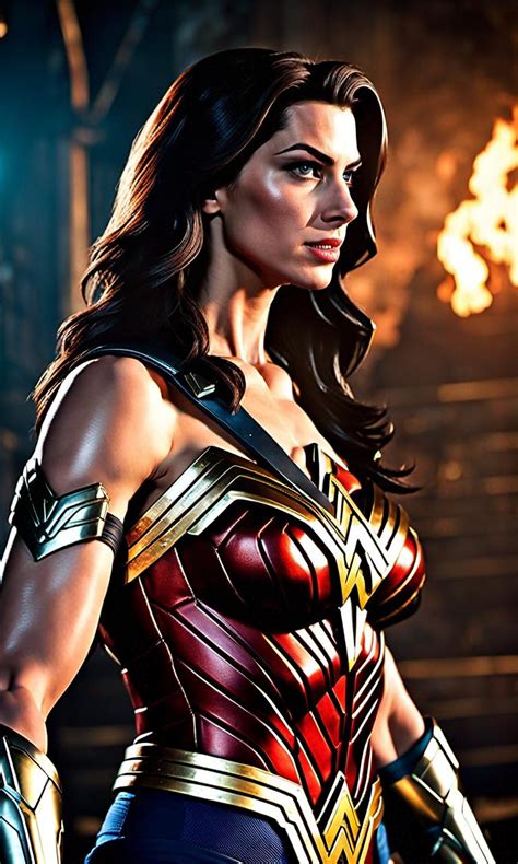 Anne Hathaway cosplay of Wonder woman by LuciferdoingAI on DeviantArt