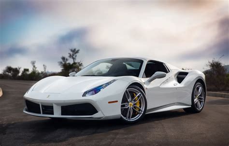 Wallpaper Ferrari, GTB, White, 488 images for desktop, section ferrari ...