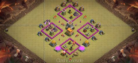 Town Hall Level 6 Defense Layout