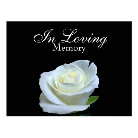 Black & White Funeral Memorial Service Invitation Postcard | Zazzle.com