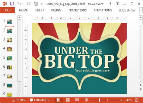 Animated Circus PowerPoint Template