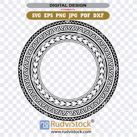 Samoan circle frame design - Rudvistock