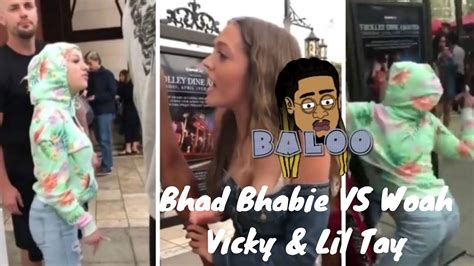 Bagarre entre Bhad Bhabie, Woah Vicky & Lil Tay - YouTube