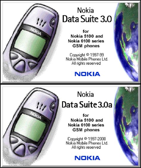 Nokia Data Suite 3.0 and 3.0a (Nokia PC Suite predecessor) : Nokia ...