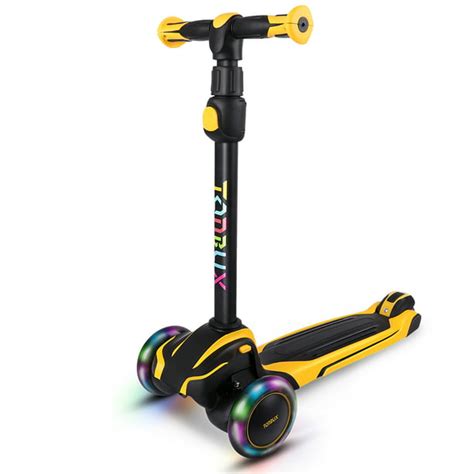 TONBUX toddler Scooter with Adjustable Height Toddler Scooter, Lean to Steer, Light Up 3-Wheels ...