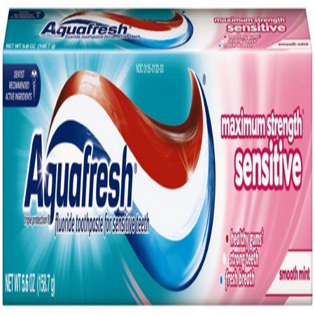 Aquafresh Maximum Strength Sensitive + Gentle Whitening Toothpaste ...