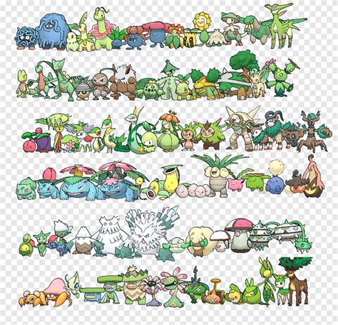 Free download | Pokémon types Kanto Pansage, pokemon, grass, fauna png ...