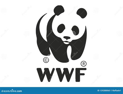 Logo WWF editorial image. Illustration of format, black - 129288060