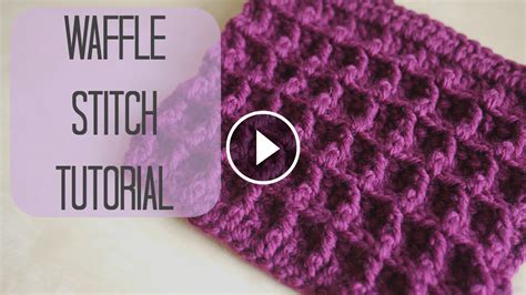 Crochet Waffle Stitch | CrochetBeja