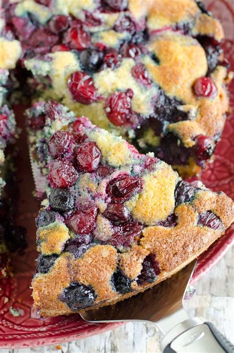 Mixed Berries Buttermilk Cake