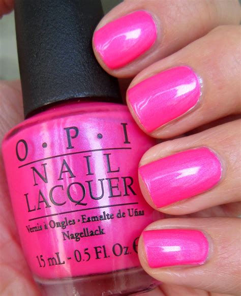 NAILTASTIC: OPI Hotter Than You Pink | Rosa gel naglar, Nagellack färger, Nagelfärger