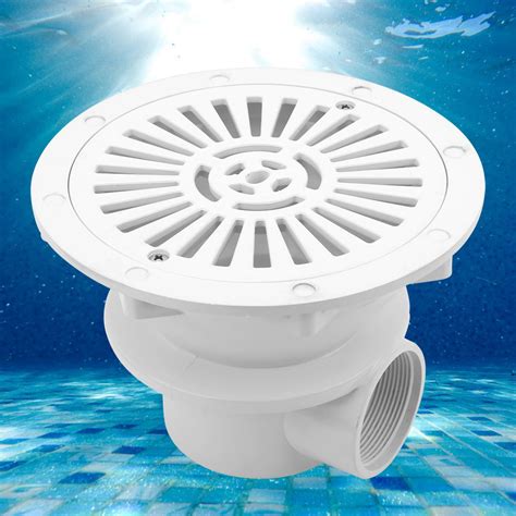 Mgaxyff White Swimming Pool Main Drain Floor Drain 1.5in Water Inlet ...