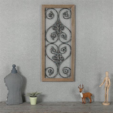 30 Photos Ornamental Wood and Metal Scroll Wall Decor