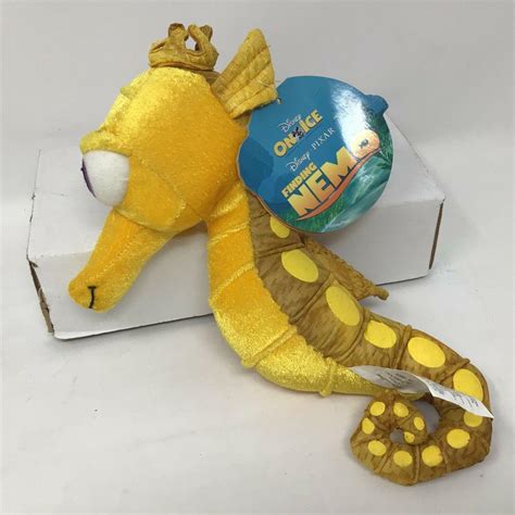 Pixar Disney On Ice Finding Nemo Sheldon Seahorse Plush Crown w/ tag ...