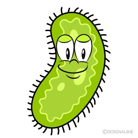 Free Bacteria Cartoon Character Clipart | Charatoon