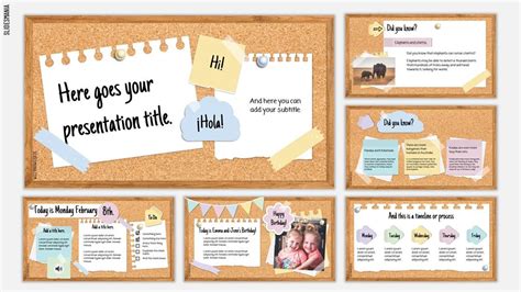 Corkboard backgrounds. Free PowerPoint template & Google Slides theme - SlidesMania