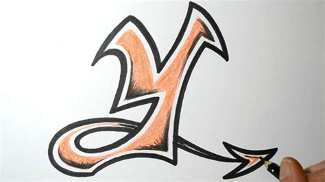 How to Draw Graffiti Letters - Y - YouTube