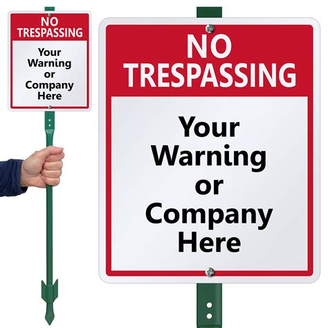 Custom No Trespassing Signs | Personalize Signs