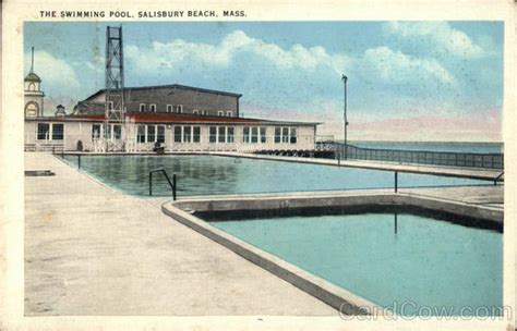 The Swimming Pool Salisbury Beach, MA Postcard