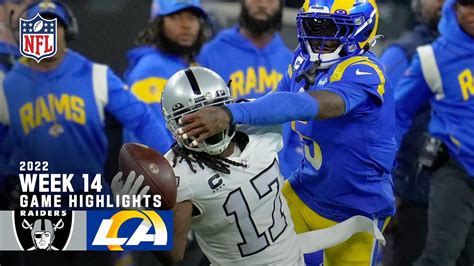 Las Vegas Raiders vs. Los Angeles Rams | 2022 Week 14 Game Highlights ...