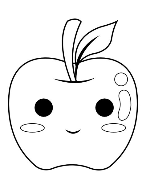 Free Printable Coloring Page Of An Apple - 73+ File Include SVG PNG EPS DXF