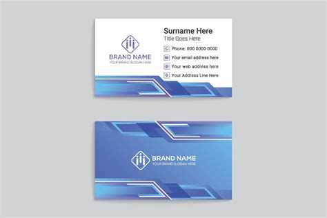 Creative double sided business card template 23098416 Vector Art at ...