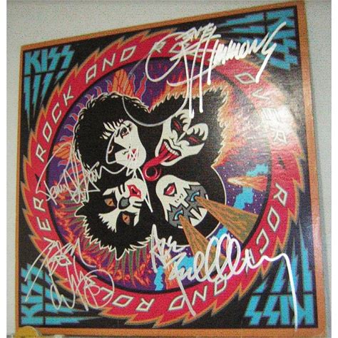 Kiss Signed Lp Rock and Roll Over Full Band Original Album - Etsy