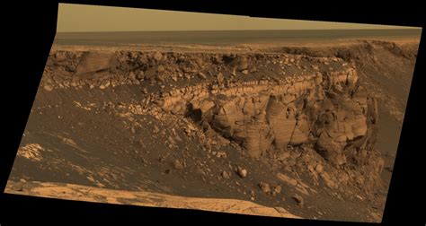 At the Edge of Victoria Crater Credit: Mars Exploration Rover Mission ...