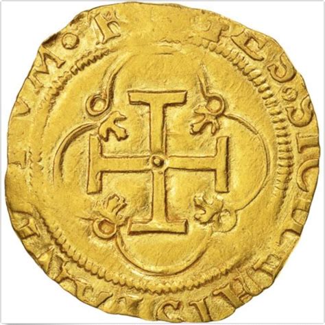 Authentic Spain 1 Escudo 1516-1556 Gold Shipwreck Treasure Jewelry Coin ...