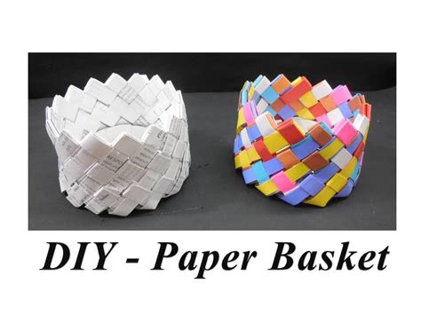 DIY - How to make Paper Basket - YouTube