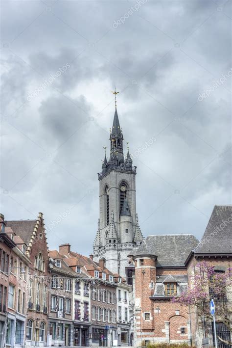 The belfry (French: beffroi) of Tournai, Belgium — Stock Photo ...