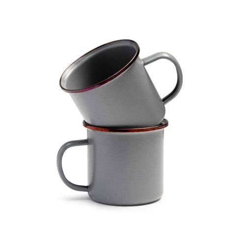 Enamel Mug - Set of 2 | Best enamel camping mugs | WAY&FARER