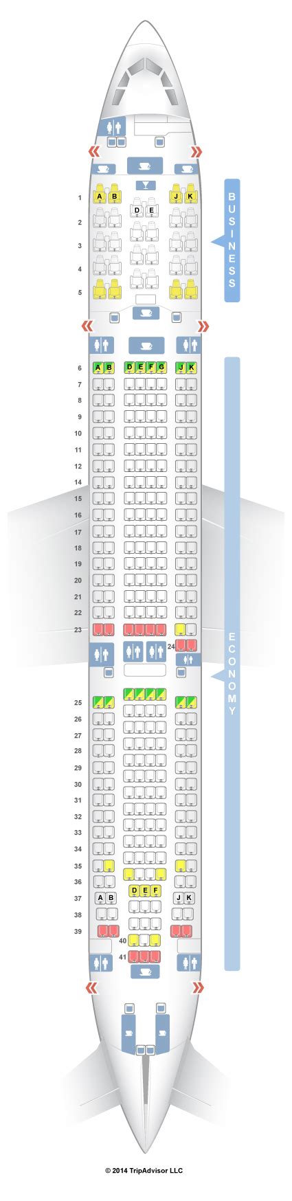 SeatGuru Seat Map Turkish Airlines Airbus A330-300 (333) | Seatguru ...