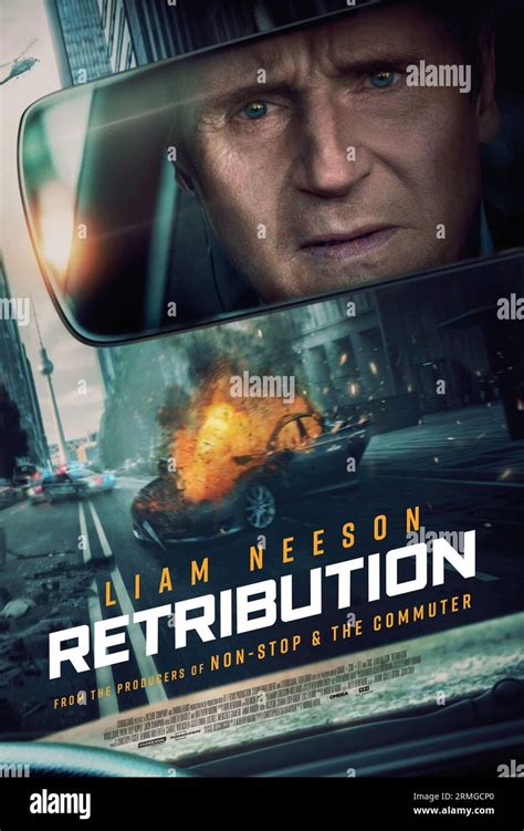 Retribution film poster Liam Neeson Stock Photo - Alamy