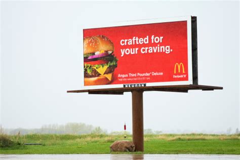 Mcdonalds Billboard Advertising Stock Photo - Download Image Now - iStock