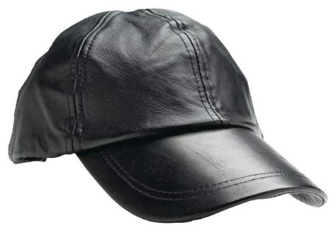 Solid Genuine Leather Baseball Cap